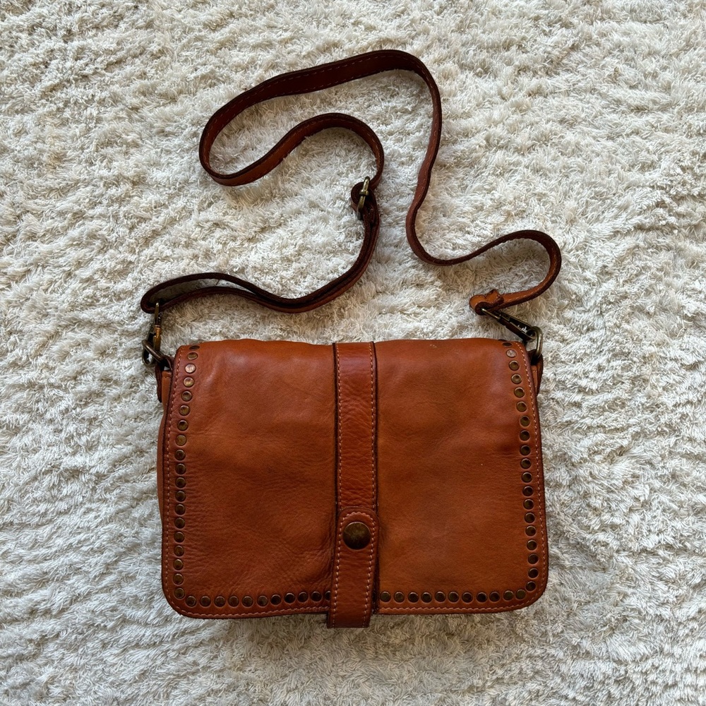 Isadora Italian Genuine Leather Crossbody Shoulder Bag